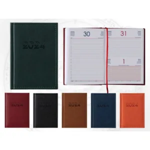 Календар бележник Казанова термо кожа дати 2024 А6