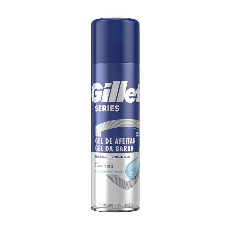 Гел за бръснене Gillette Revitalizante con te verde piel sensibili Ревитализиращ-зелен чай за чувствителна кожа 200мл