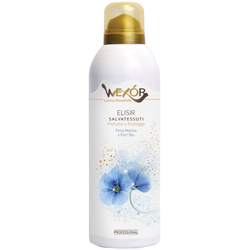 Препарат тъкани Wexor Professional Salvatessuti Fiori Blu спрей елиминира миризмите и ароматизира 300мл