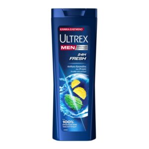 Шампоан Ultrex men 24h Fresh против пърхот за всички типове коса усещане за свежест 360мл