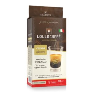 Кафе Lollocaffe Crema Classico мляно вакуум 250гр