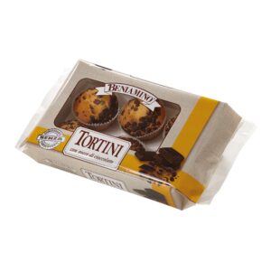 Кекс тортини Beniamino con gocce di Cioccolato  парченца шоколад 200гр 6бр
