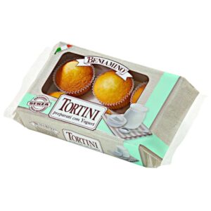 Кекс тортини Beniamino con Yogurt приготвени с кисело мляко 216гр 6бр