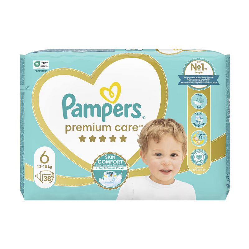 Памперс Pampers Premium Care 6 13-18 кг 38 бр.