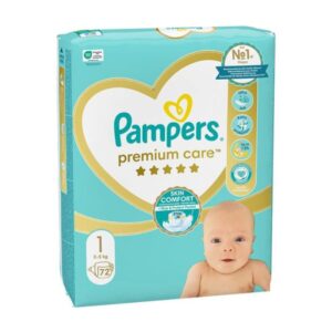 Памперс Pampers Premium Care 1 2-5 кг 72 бр.