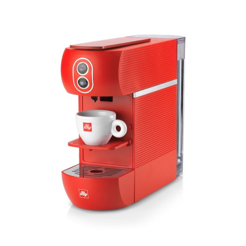 Кафе машина illy E.S.E. за хартиени дози червена + подаръци 72 дози кафе