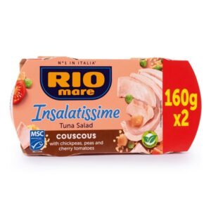 Риба тон Rio Mare Cous Cous кус-кус, нахут, грах и чери домати 2х160гр
