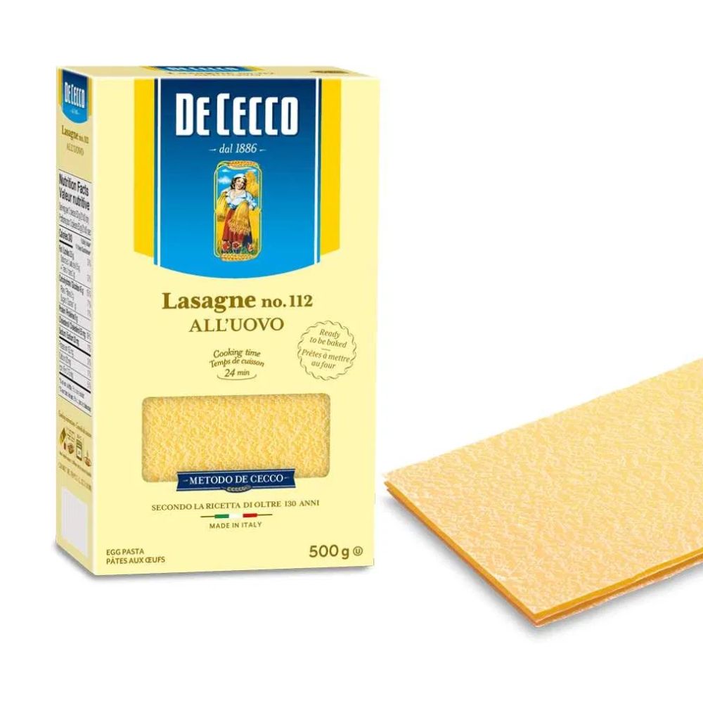 Паста De Cecco Lasagne n112 кори за лазаня с яйца 500гр