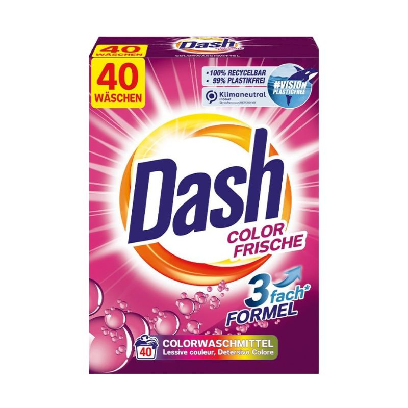 Сух прах Dash Color Frische цветно 40пр 2.6кг