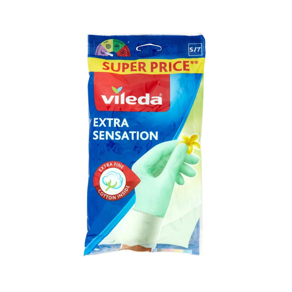 Ръкавици Vileda гумирани S размер