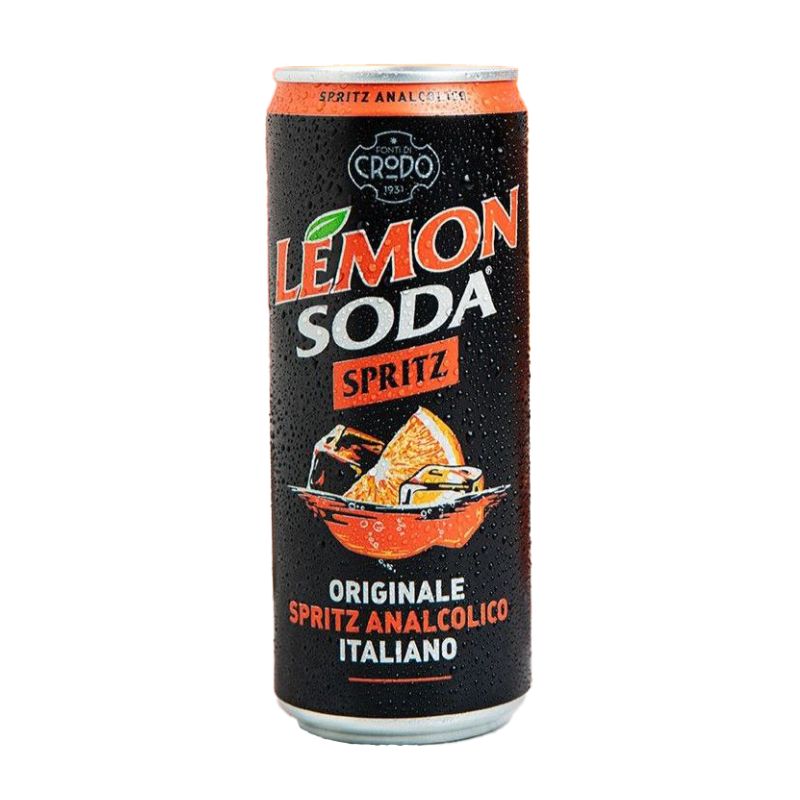 Напитка газирана Crodo LemonSoda Spritz без алкохол с вкус Aperol Spriz 330мл