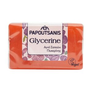 Сапун Papoutsanis Glycerine red Vegan чист глицеринов сапун с аромат на пръски горски плодове 125гр