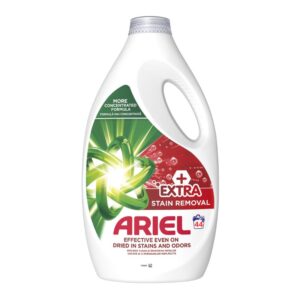 Течен прах Ariel +EXTRA Stain Removal универ.премахва засъхнали петна от 7 дни/миризми 44пр 1.98л