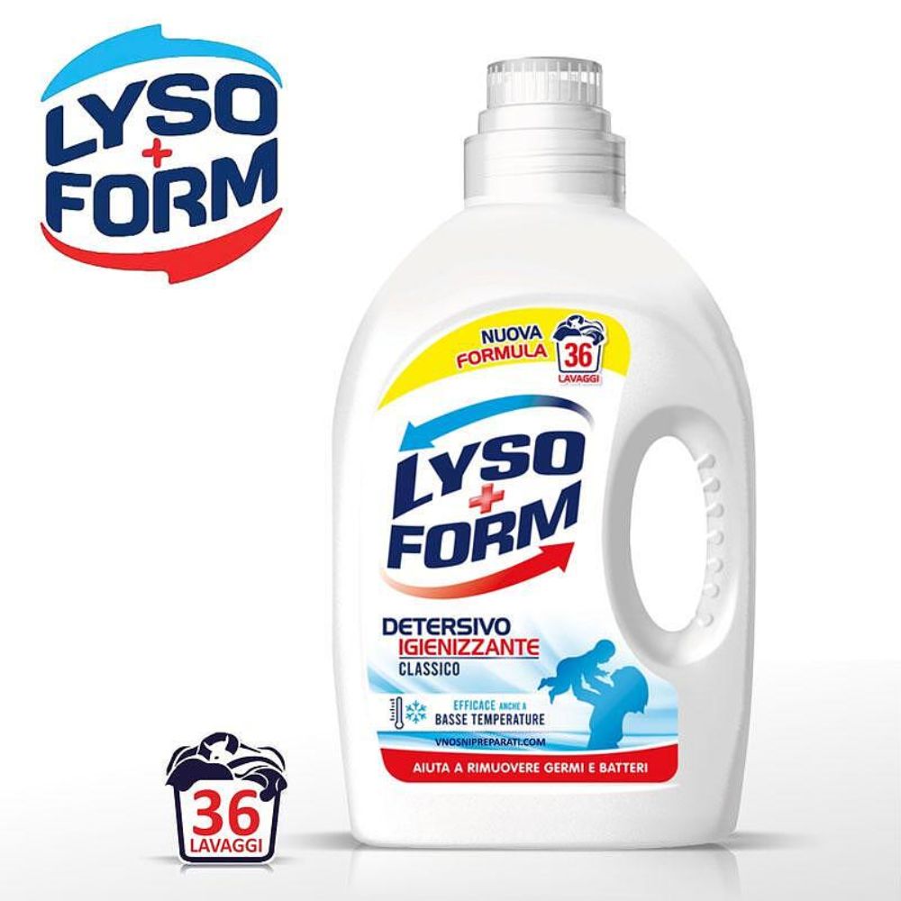 Течен прах Lysoform Classico универсал 36пр 1.62л