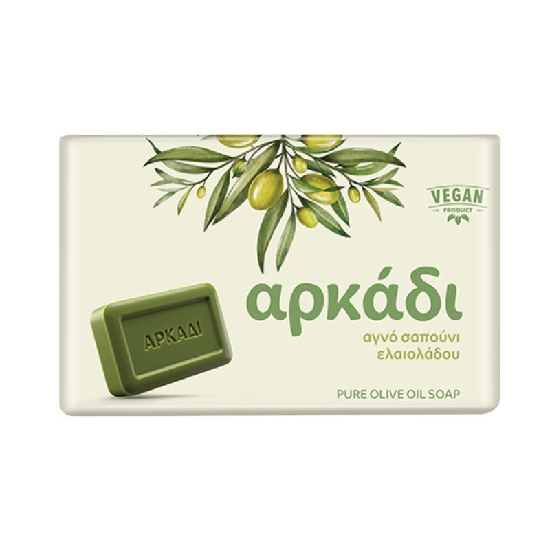 Сапун Arkadi Green soap pure olive oil Vegan чист зелен сапун от чист зехтин 150гр