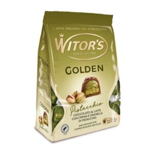Бонбони Witors Golden Pistacchio шоколадови с шамфасък 200гр