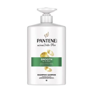 Шампоан Pantene Smooth and Sleek за гладка и пригладена коса намалява хвърчащите и наелектризирани 800мл помпа