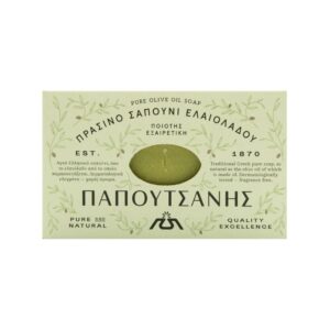 Сапун Papoutsanis Vegetal green soap olive oil растителен зелен сапун със зехтин 125гр