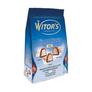 Бонбони Witors Bianco Cuore Mix Torrone, Cremoso, Stracciatela Тороне, Кремозо и Страчиатела 700гр