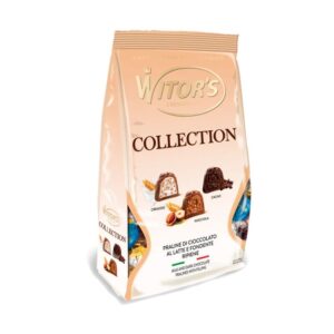 Бонбони Witors Colections Cremoso, Nocciola, Cacao кремозо, лешников и черен шоколад пълнеж млечен 700гр