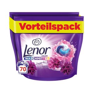 Капсули Lenor All in 1 Amethyst Blütentraum Color за цветно цвете Аметист 70бр
