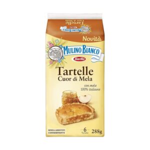 Бисквити Mulino Bianco Tartelle Cuor di Mella мини тартели с ябълков пълнеж 288гр