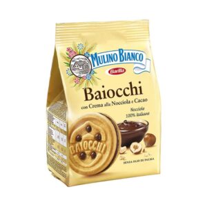 Бисквити Mulino Bianco Baiocchi Nocciola слепени с лешников пълнеж 260гр