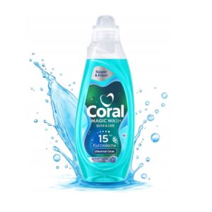 Течен прах Coral Universal Clean универсален парфюмен прах 21пр 840мл