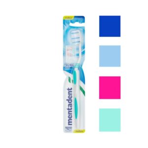 Четка за зъби Mentadent Tecnic Clean Medium средно твърда