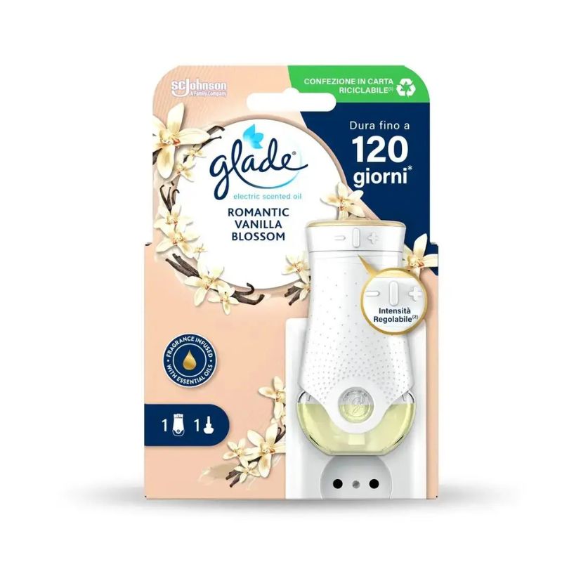Ароматизатор комплект Glade Romantic Vanilla Blossom роматинчен ванилов цвят 20мл
