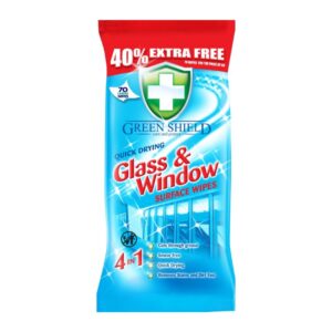 Мокри кърпи Green Shield Glass and Window 4 в 1 70бр