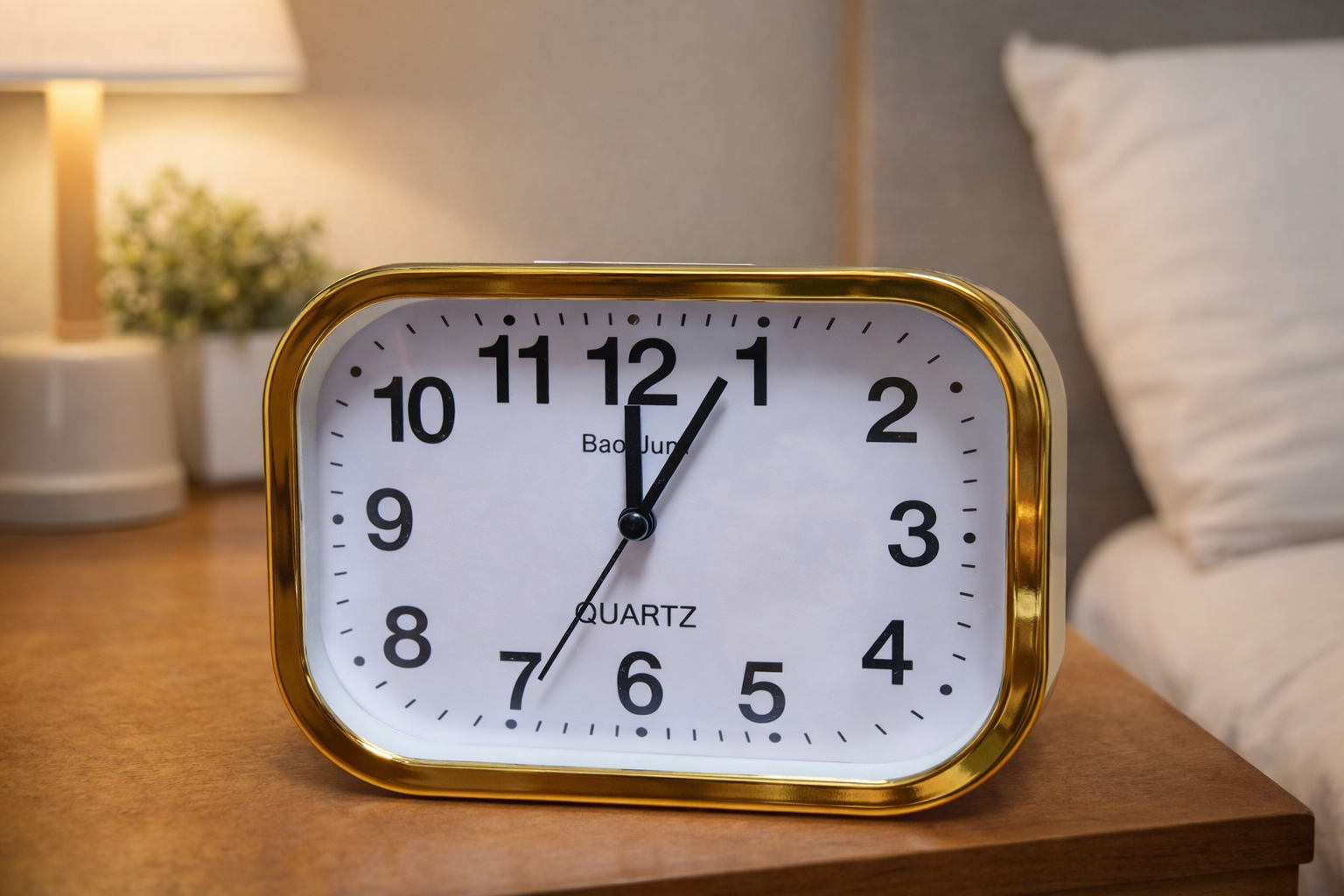 Часовник с големи цифри аларма и кант на шкафче